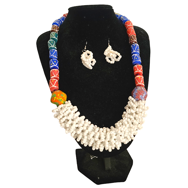 Marie Lichtenberg 9ct Gold Mauli Ghana Bead Necklace | Liberty